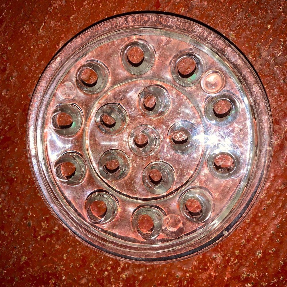 Large 16 Hole Glass Flower Frog